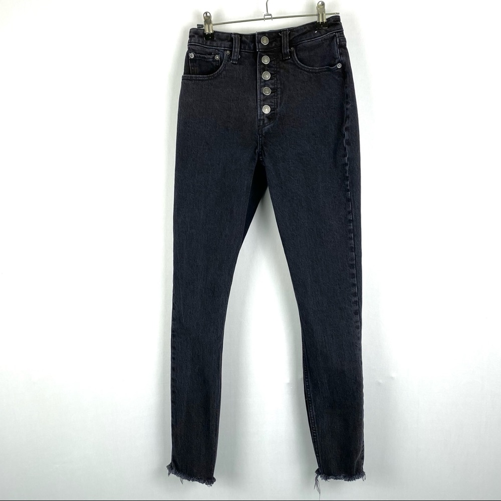Abercrombie & Fitch The Skinny High Rise Buttonfly Jeans Curve Love